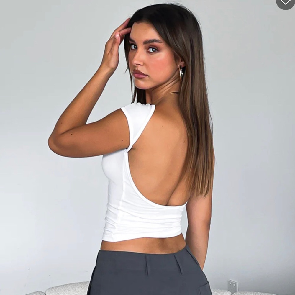 WHITE FOX BOUTIQUE double life tee white